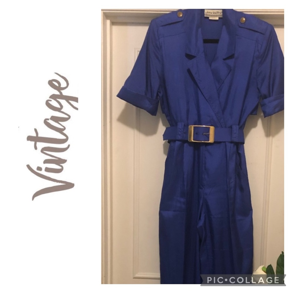 Vintage 90s Blue Jumpsuit Joan Walter’s size 8